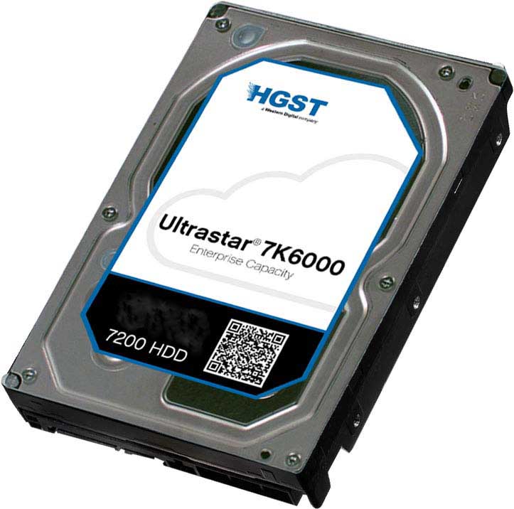 翻新| WD HUS726060AL5210 Ultrastar 7K6000 6TB SAS 12Gb/秒 3.5 英寸硬盘