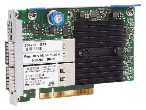 HPE 764738-001 QDR/EN 10GB 2P 544+FLR-QSFP Adapter | USED Main image