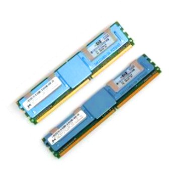 HP 452265-B21 8GB PC2-5300F DDR2-667MHz 2Rx4 ECC 메모리 번들 | 사용된