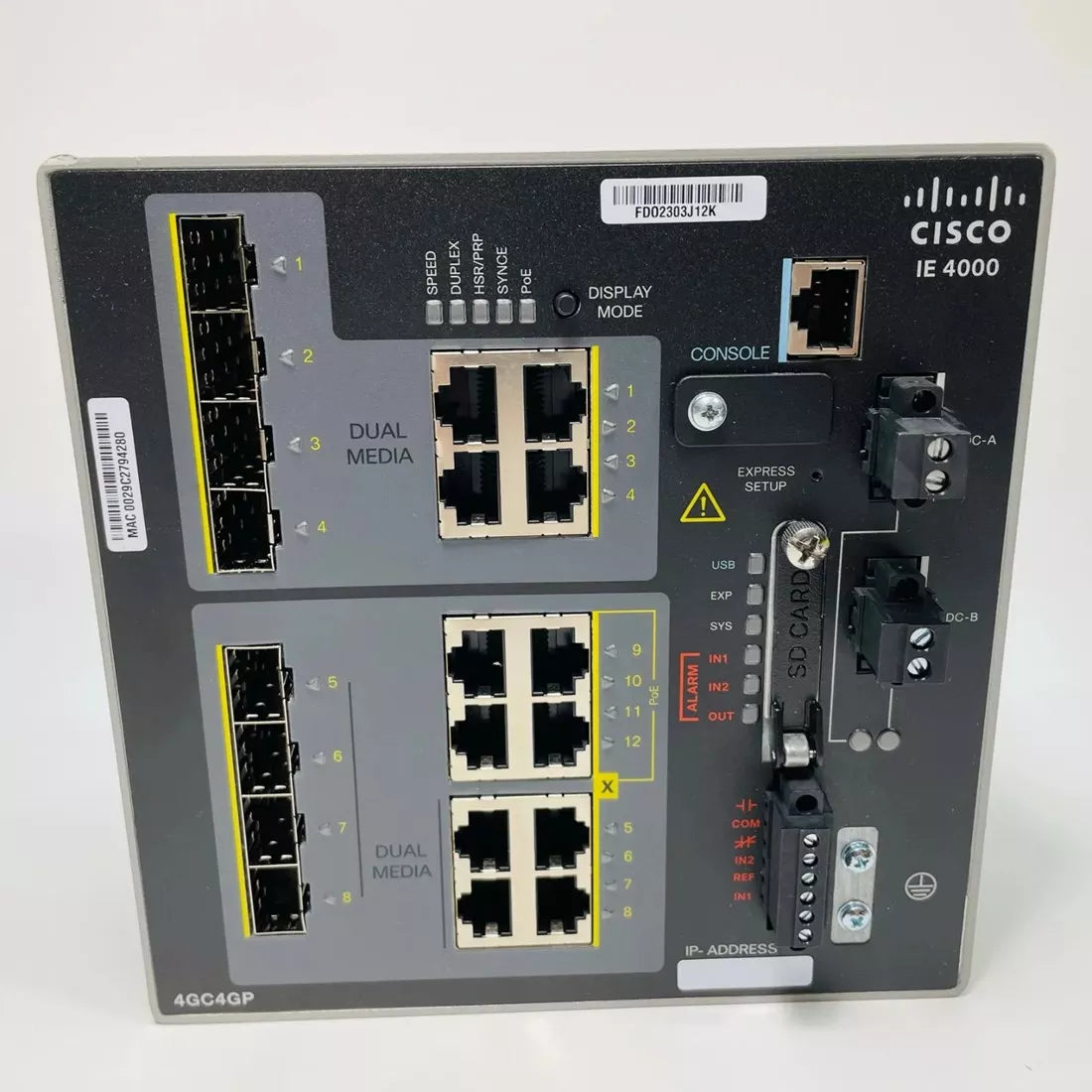 Cisco IE-4000-4GC4GP4G-E Industrial Ethernet 4000Series Managed Switch | NEW FACTORY SEALED Main image