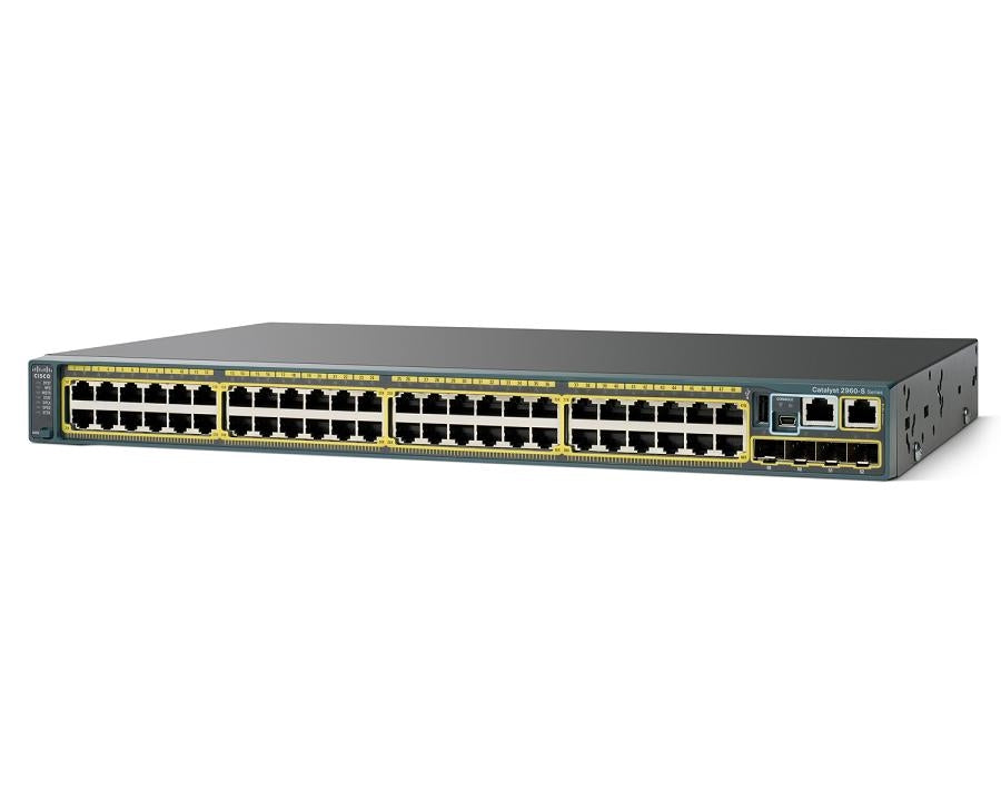 Cisco WS-C2960S-48FPS-L Catalyst 2960S 48 GigE 740W、4 x SFP |使用済み