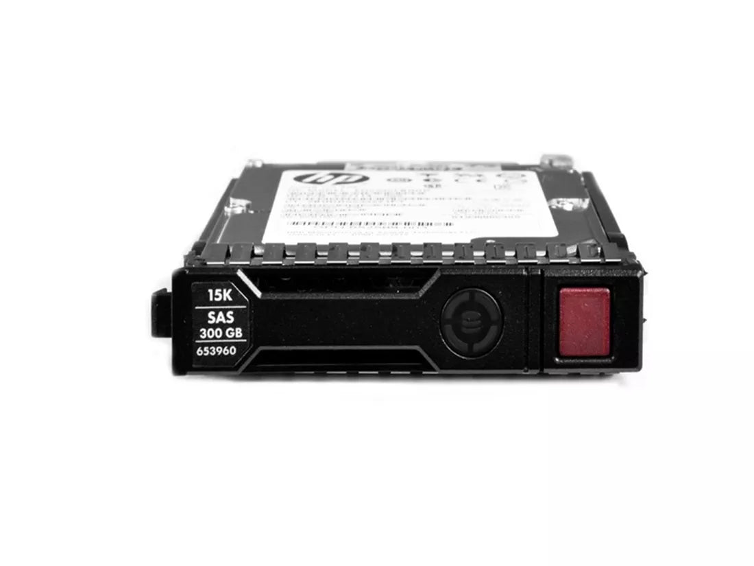 HPE 653960-001 エンタープライズ ハードドライブ 300 GB SAS 12Gb/s |使用済み