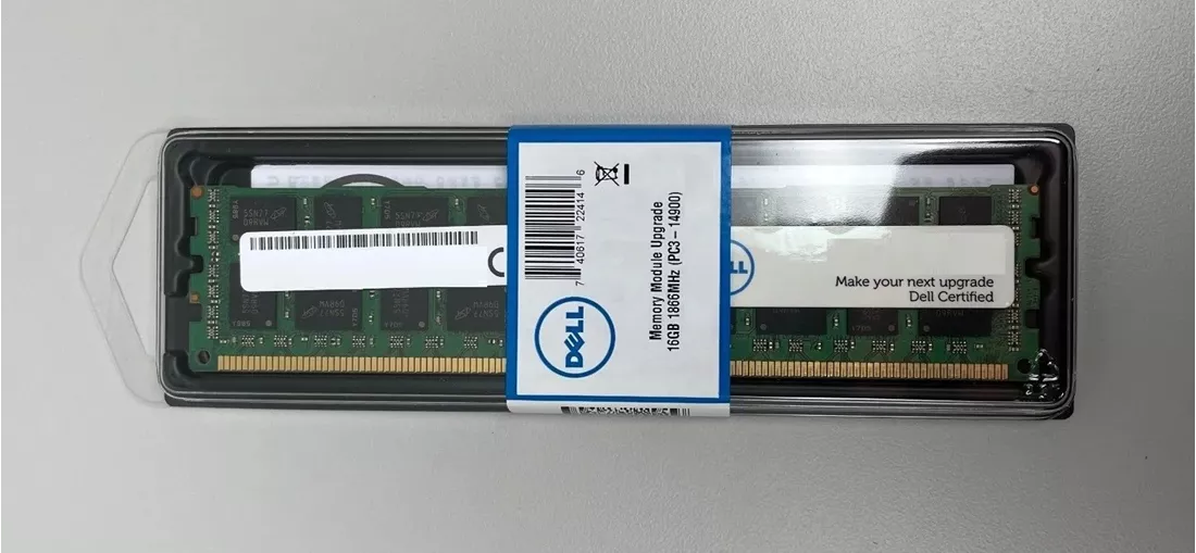 Mémoire Dell 12C23 16 Go PC3-14900R DDR3-1866 MHz 2Rx4 ECC neuve | UTILISÉ Image principale
