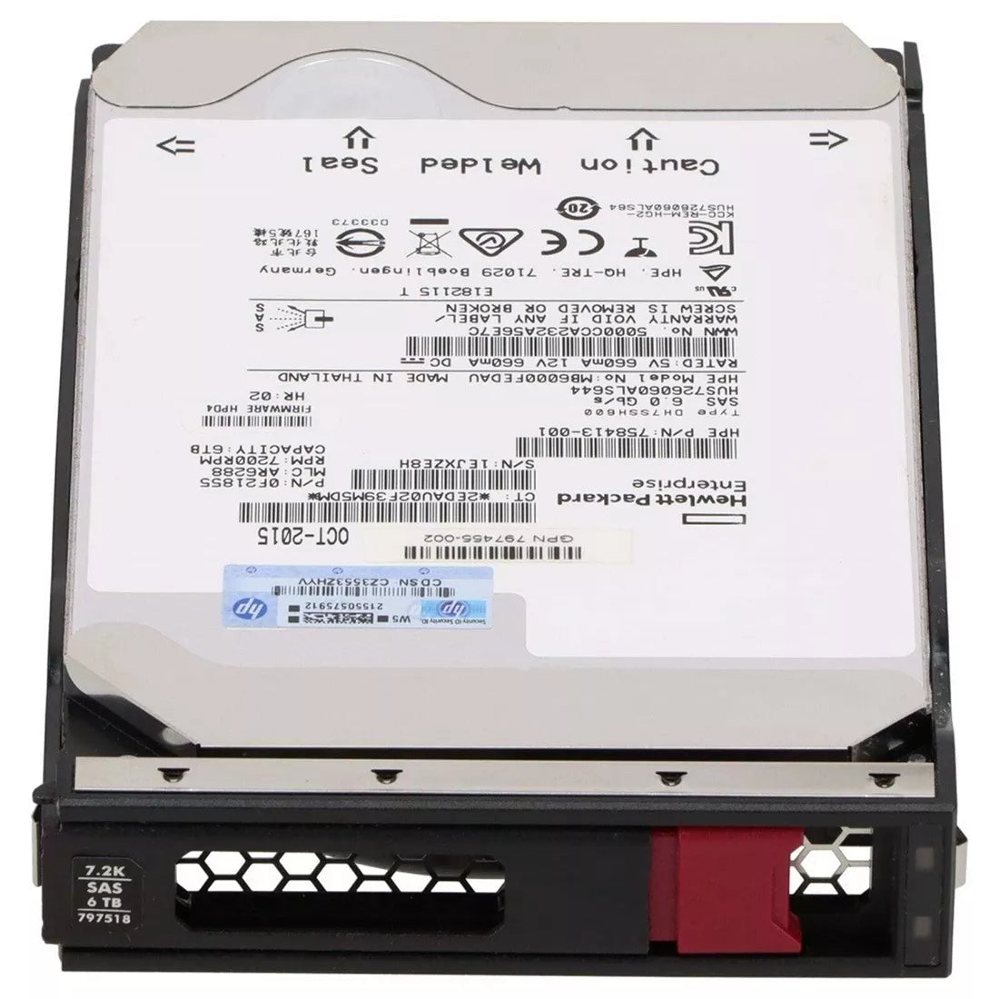 HP 797263-B21 미드라인 6TB 6G Sas 7.2k 3.5인치 HDD | 사용된 메인 이미지