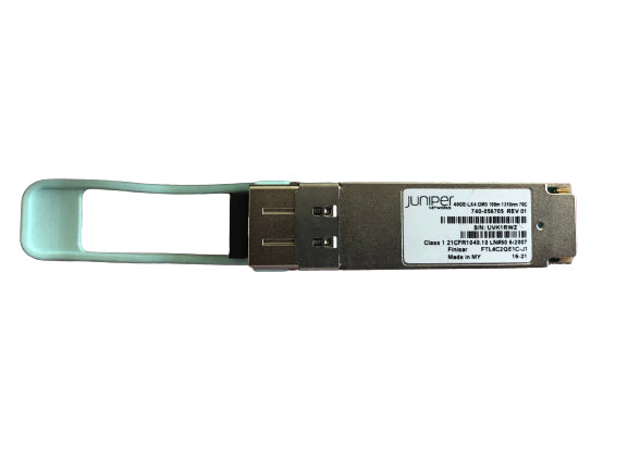 Juniper Networks JNP-QSFP-40G-LX4 QSFP+ 40GBASE-LX4 40 gigabit optics for up to 150 m transmission with OM4 over duplex MMF