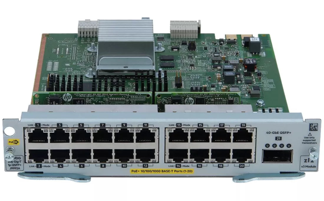 Mô-đun HPE J9992-61001 20P PoE+ 1P 40GbE Qsfp+ V3 Zl2 | ĐÃ SỬ DỤNG