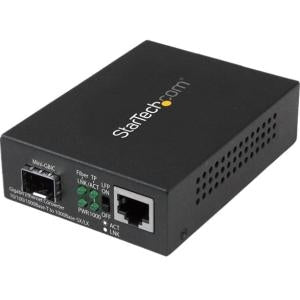 StarTech MCM1110SFP Gigabit Ethernet Fiber Media Converter | USED