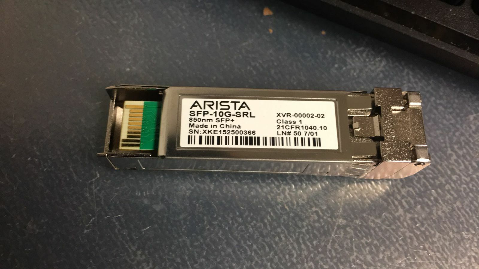 Arista XVR-10002-20 SFP-10G-SRL 10GbE Ethernet SFP+ 主圖