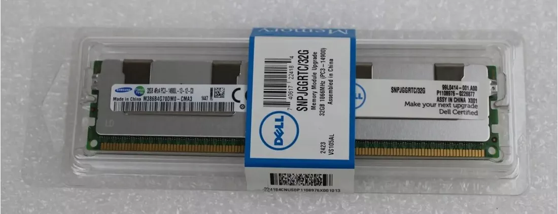 Dell JGGRT 32GB PC3L-14900R DDR3-1866 MHz Bộ nhớ ECC 4Rx4 | THƯƠNG HIỆU MỚI