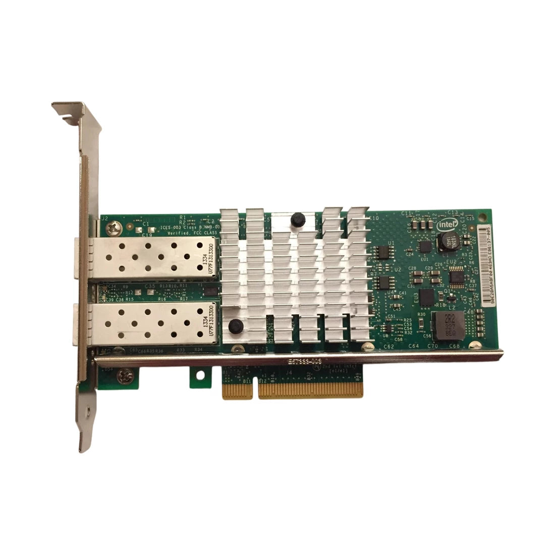 Bộ điều hợp máy chủ Ethernet Intel G38004-002 X520-DA2 10 Gigabit có cả hai dấu ngoặc Tham chiếu | ĐÃ SỬ DỤNG