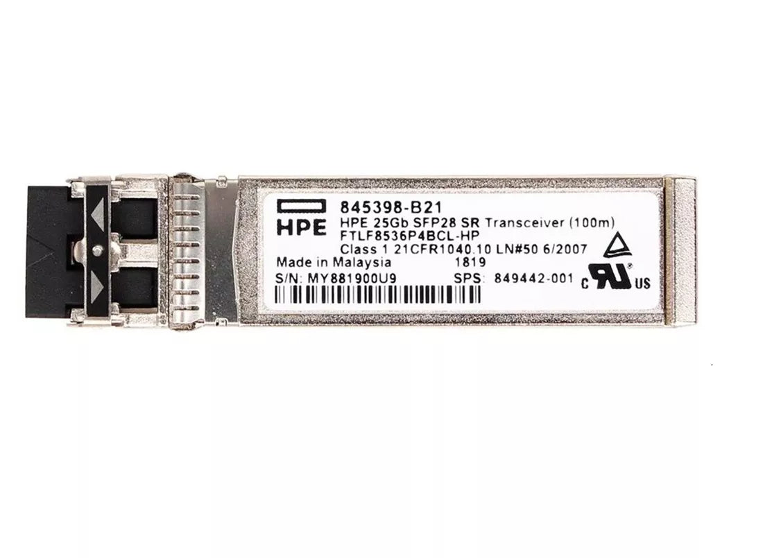 HPE 845398-B21 25Gb SFP28 SR 100m Transceiver
