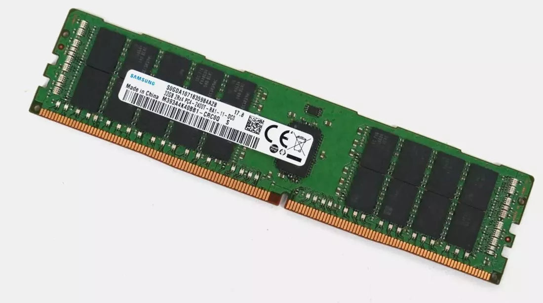 Samsung M393A4K40BB1-CRC0Q 32GB PC4-19200 DDR4-2400MT/s 2RX4 ECC メモリ |使用済み