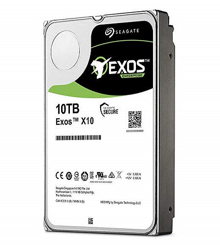 翻新| SEAGATE ST10000NM0256 EXOS X10 10TB 7.2K SAS-12GBPS 3.5英寸硬盘驱动器