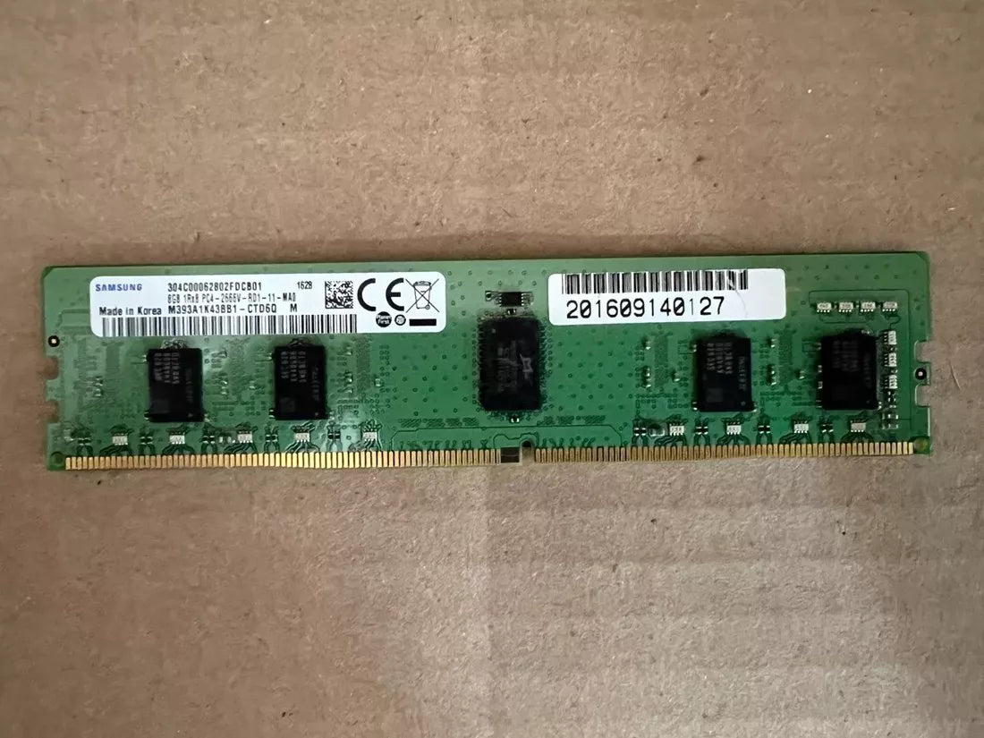 Samsung M393A1K43BB1-CTD 8GB PC4-21300R DDR4-2666MHz 1RX8 ECC Memory | USED