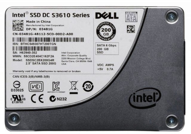 Intel SSDSC2BX200G4R 200GB MLC SATA 6gbps 2.5inch SFF SSD | USED