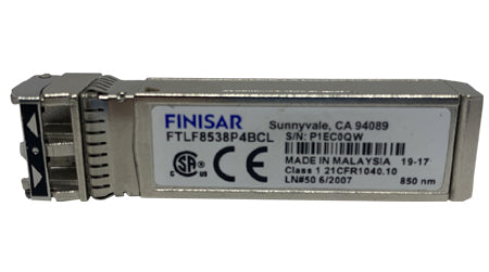 Finisar FTLF8538P4BCL 25.78Gb/s RoHS Compliant Short Wavelength SFP+ Transceiver