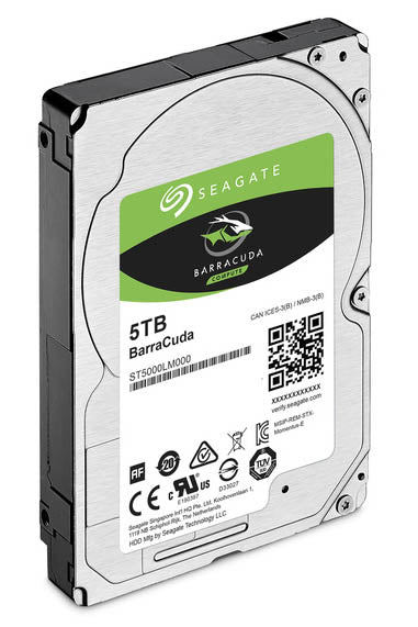 全新| Seagate ST5000LM000梭子鱼5TB 5.4K SATA-6GBPS 2.5英寸HDD