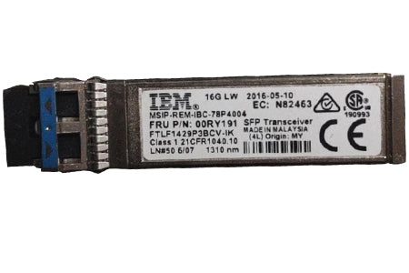 Lenovo 00RY191 Storwize V7000 Gen2 用 16 GB LWL SFP+ トランシーバー |真新しい
