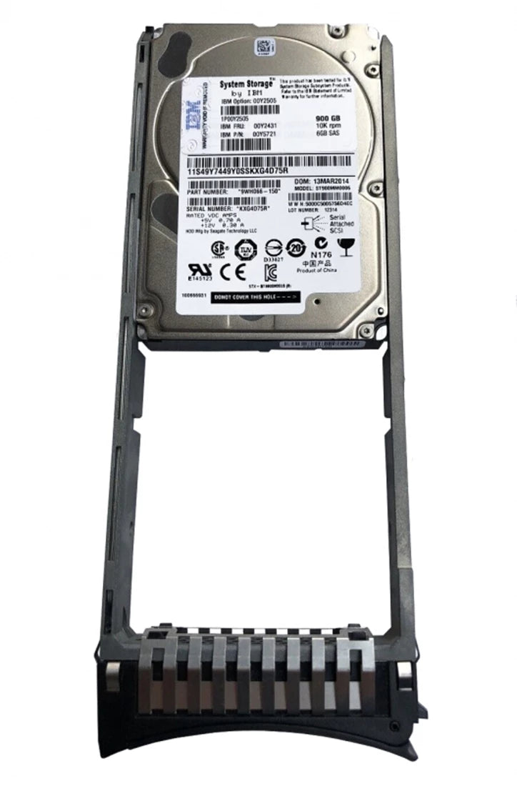 IBM 00Y2431 하드 드라이브 900GB SAS 6Gb/s | 사용된