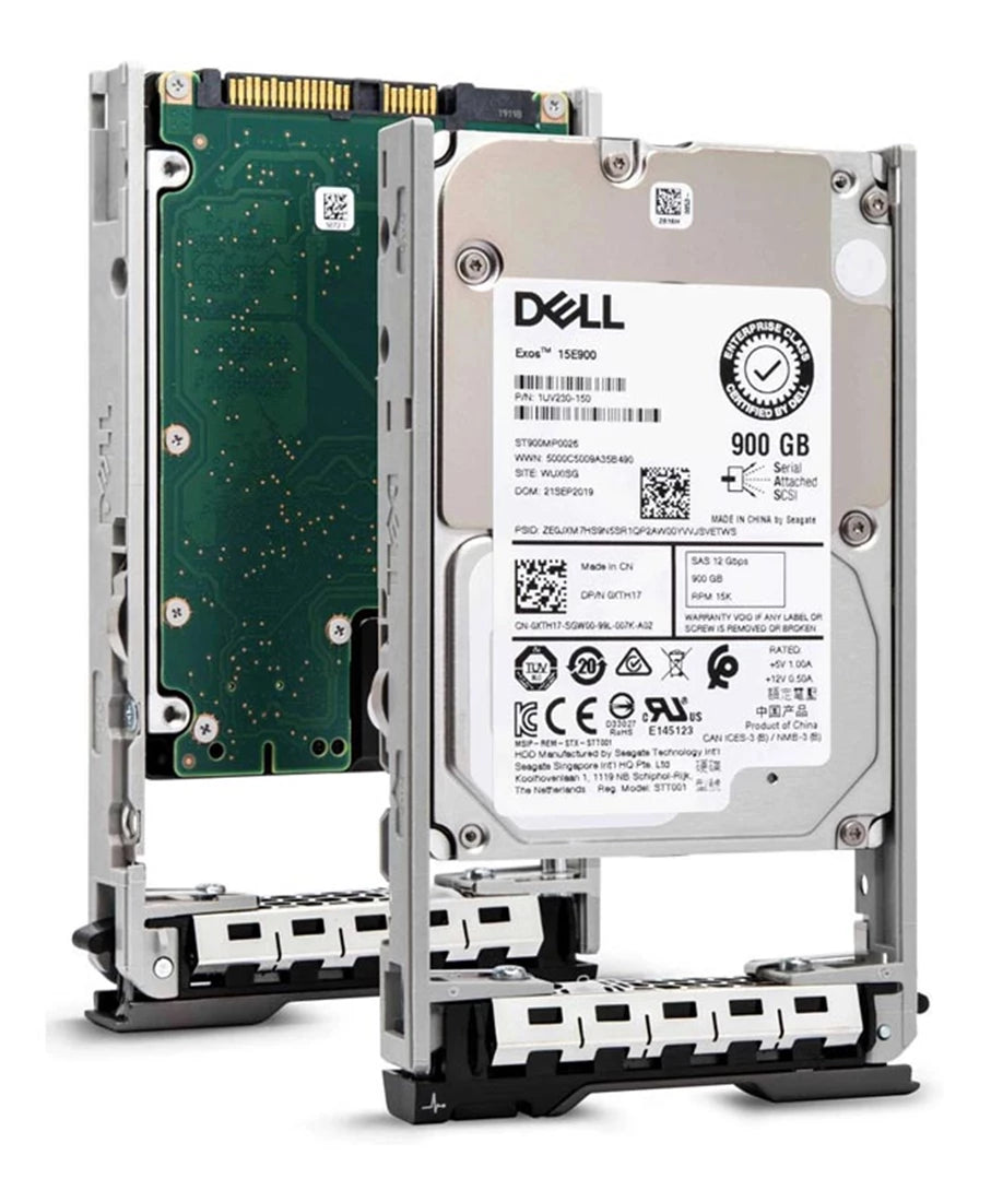 Disque dur Dell XTH17 900 Go 15k SAS 12 Gbit/s 512n 2,5 pouces remplaçable à chaud | UTILISÉ
