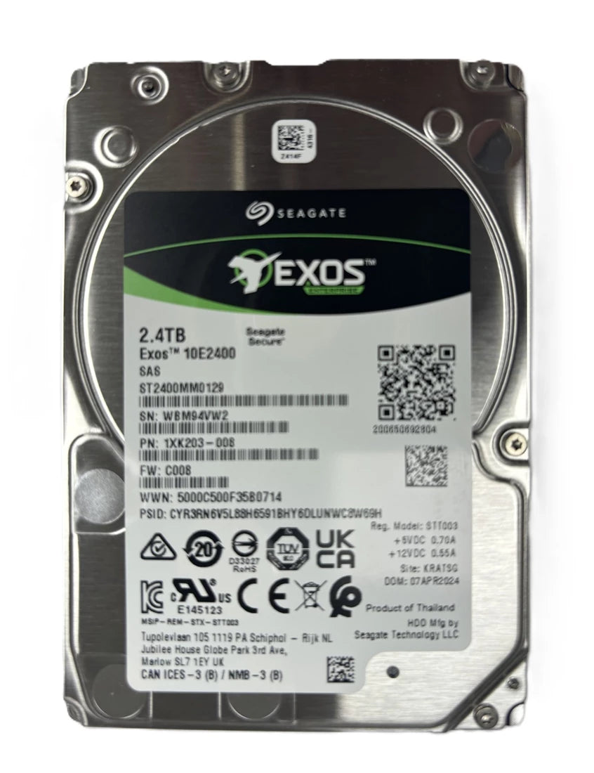 NEW | Seagate ST2400MM0129 Exos 10E2400 2.4TB SAS-12Gbps 512e 2.5inch HDD