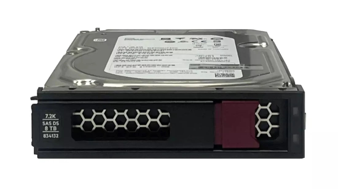 HPE 834132-001 ミッドライン 8TB 7.2K 12G SAS Lff HDD |使用済み メイン画像