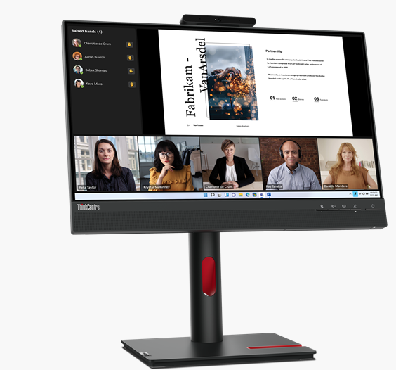 （<tc>全新行貨</tc>)「ThinkCentre Tiny-in-One 22 G5， 21.5"「寬屏 LED 顯示屏，1000:1，4-6 毫秒，1920 x 1080，250 尼特，99% sRGB，FHD/RGB Cam，TCO 9.0，EPEAT Gold 組件搭配 ThinkCentre Tiny 成為一體機」|Pn：12N8GAR1WW 次要影像