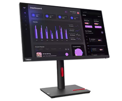 (New Vendor) Lenovo ThinkVision T24i-30 23.8" Borderless IPS Display, 1000:1, 4-6ms, 1920x1080, 250nits, 99% sRGB, VGA+DP+HDMI, Tilt, swivel, pivot, and height adjustable stand, USB Hub, TCO Display 9.0, Energy Star, EPEAT Gold|Pn:63CFMARXMY