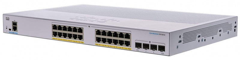 (<tc>새로운</tc>) Cisco Business 350 시리즈 관리형 <tc>네트워크 스위치</tc> CBS350-24P-4G 메인 이미지