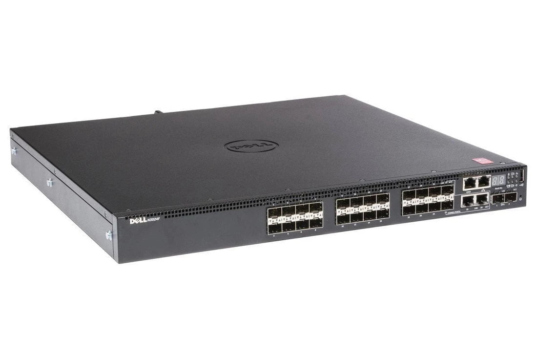 델 YKR9N 네트워킹 N3024F <tc>네트워크 스위치</tc> 24개 포트 | 중고