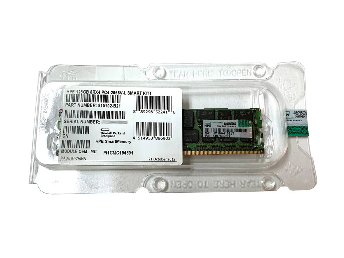 HPE 840760-091 128GB PC4-21300 DDR4-2666MHz 8Rx4 ECC Memory | USED Main image