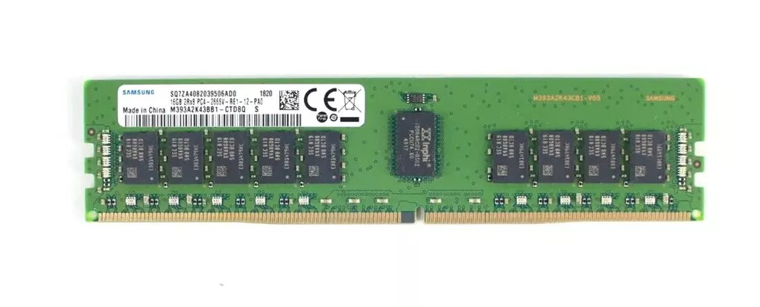 Samsung M393A2K43BB1-CTD 16GB PC4-21300R DDR4-2666MT/s 2RX8 ECC Memory | USED