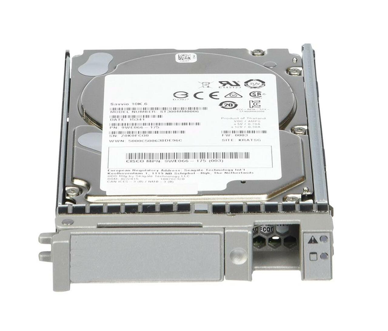 CISCO UCS-HD300G10K12N 300Gb 10k SAS 12g Sff Hot Swap Hdd | USED Main image