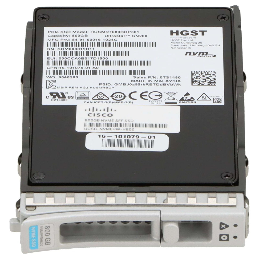Cisco UCSC-NVMEHW-H800 800Gb Nvme Sff High Performance Ssd | USED Main image