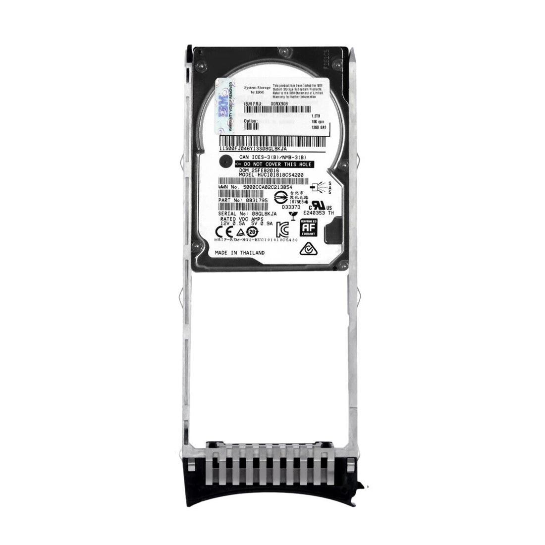 IBM 00RX908 Hard drive 1.8 TB SAS 12Gb/s | USED Main image