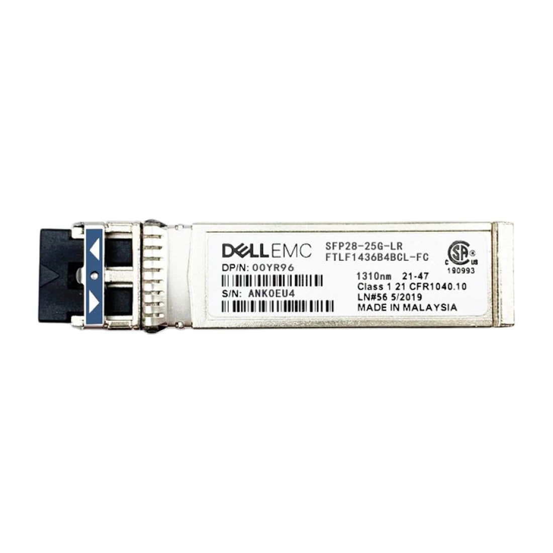 Émetteur-récepteur LC duplex Dell 407-BBXZ 25GbE SFP28 LR SMF | UTILISÉ