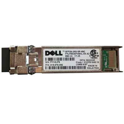Dell HHHHC 25Gb/s 850nm Short Wavelength SFP+ Transceiver