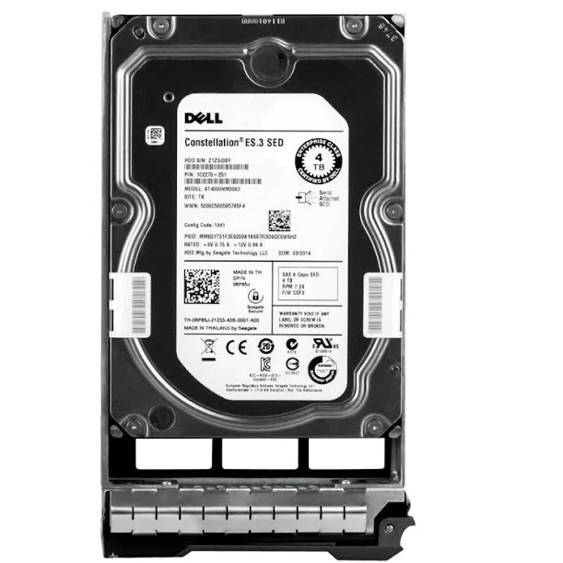 dell 6P85J SED 4TB 7.2k SAS 6Gbps 3.5inch Ổ cứng cắm nóng | ĐÃ SỬ DỤNG