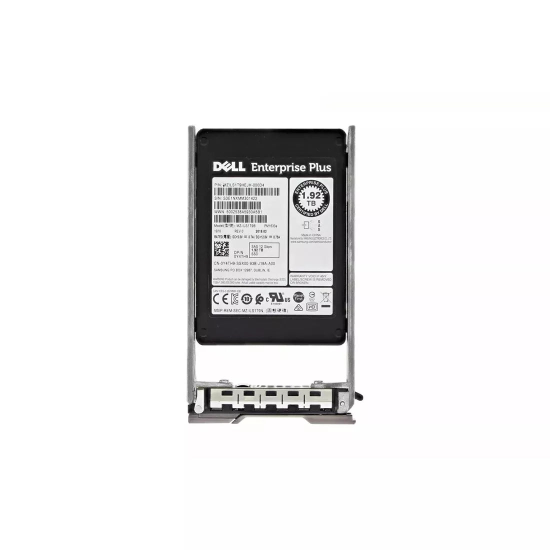 Dell Y4TH9 1.92tb Đọc SSD 2.5 inch SAS-12Gbps chuyên sâu | ĐÃ SỬ DỤNG Hình ảnh chính