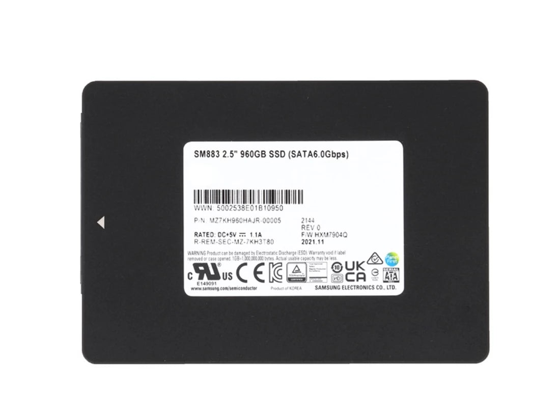 Samsung SM883 MZ7KH960HAJR SSD 960GB SATA 6Gb/s | USED Main image