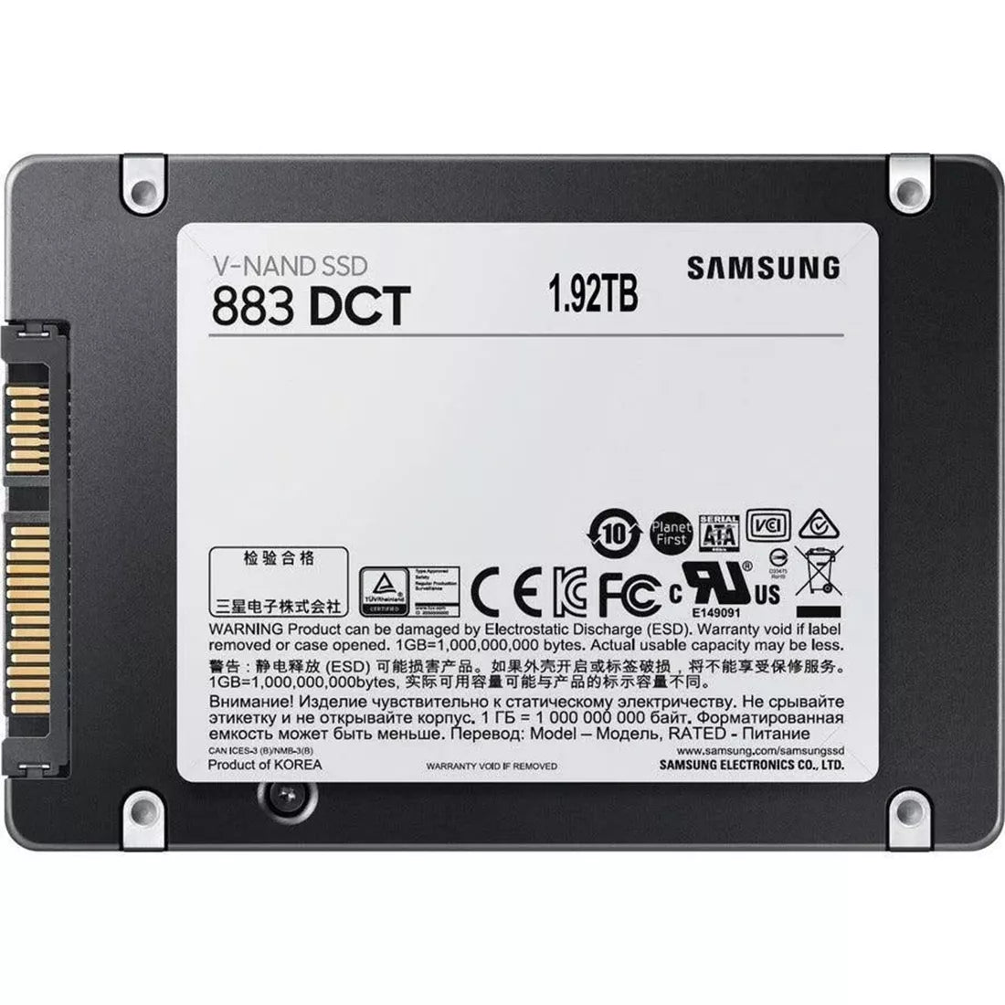 삼성 883 DCT MZ-7LH1T9NE SSD 1.92TB SATA 6Gb/s 신제품 | 사용된