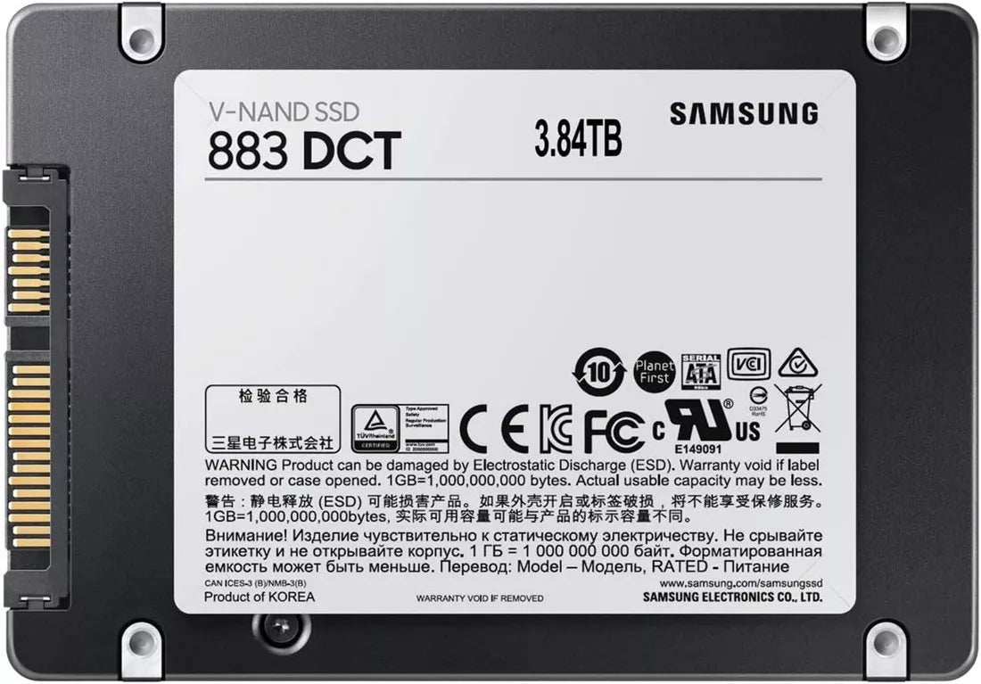Samsung 883 DCT MZ-7LH3T8NE SSD 3.84 TB SATA 6Gb/s | USED