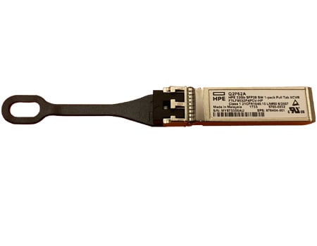 HPE Q2P62A 32GB SFP28 Short Wave Extended Temperature 1-Pack Pull Tab Optical Transceiver Image principale