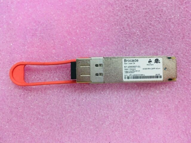Brocade 57-1000327-01 40GBASE-ER4 QSFP+ Transceiver | USED Main image