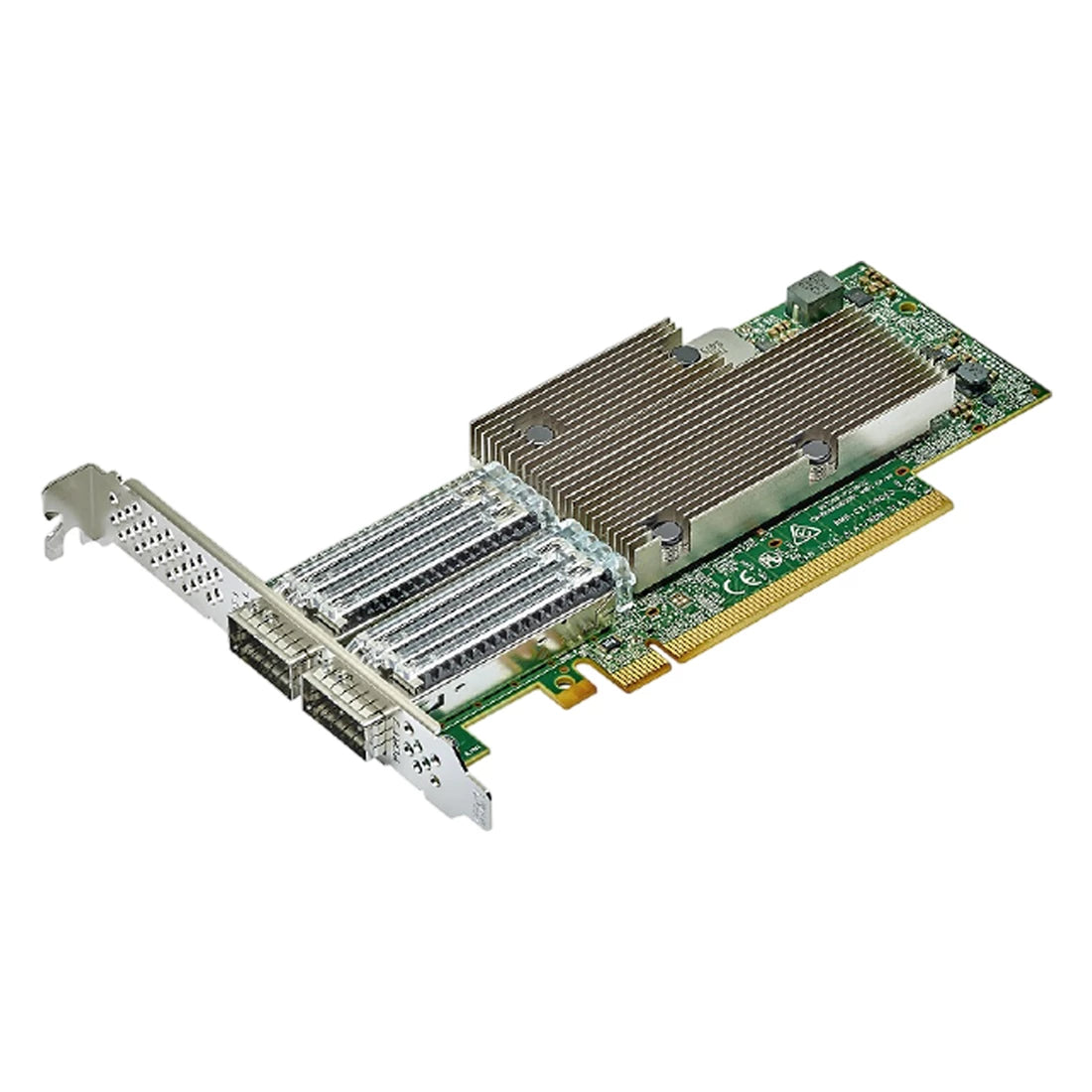 Broadcom BCM957508-P2100G Dual-Port 100 Gbit/s QSFP56 Ethernet PCI Express 4.0 x16 Netzwerkschnittstellenkarte | NEUE FABRIK VERSIEGELT Hauptbild