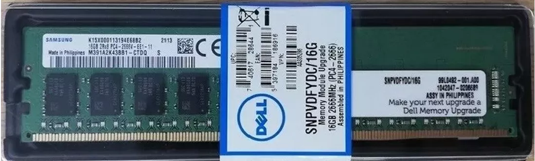Dell AA335286 16 GB PC4-21300 DDR4-2666 MHz 2Rx8 ECC-Speicher Samsung OEM | GEBRAUCHT