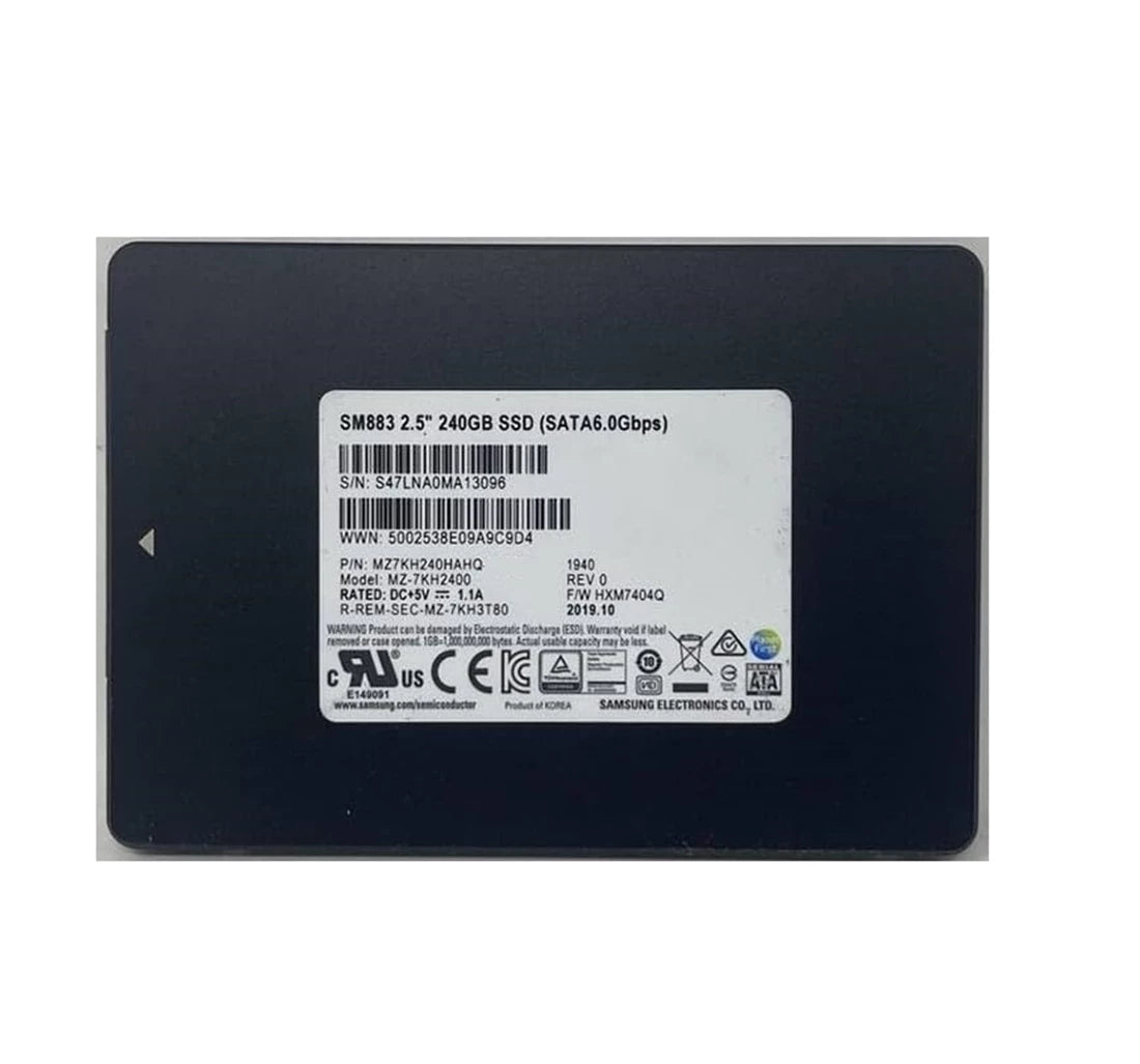 翻新|三星SM883 MZ7KH240HAHQ SSD 240 GB SATA 6GB/S翻新 主圖