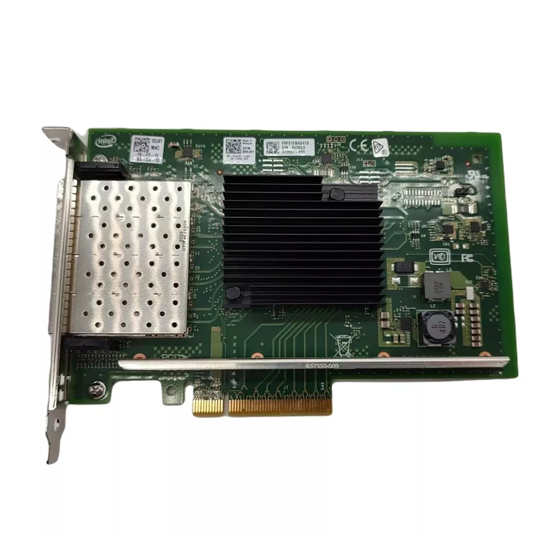 Dell KRVX9 インテル X710 クアッド ポート 10Gb DA/SFP+ イーサネット コンバージド ネットワーク アダプター (フルハイト ブラケット付き) |使用済み