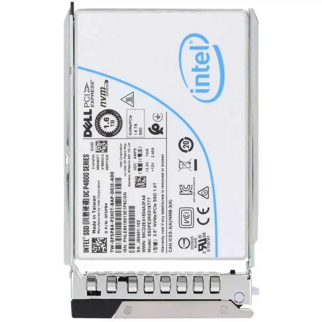 戴爾 F5P84 1.6TB TLC NVMe 固態硬碟 2.5" Gen3 X4 RI SSD | 二手 主圖