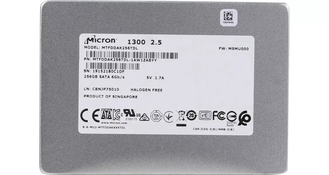 Refurbished | Micron 1300 MTFDDAK256TDL-1AW1ZABYY SSD 256 GB SATA 6Gb/s Refurbished Main image